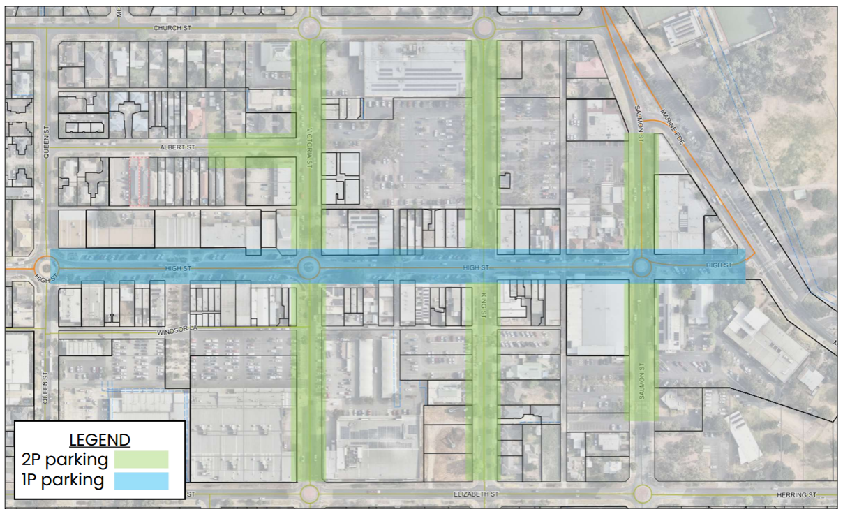 Area map of the current changes in Hastings